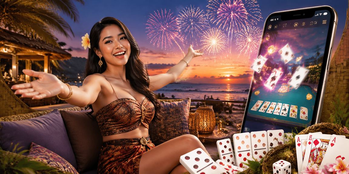 Permainan kartu di tepi pantai menggambarkan kategori card game di rupiah77